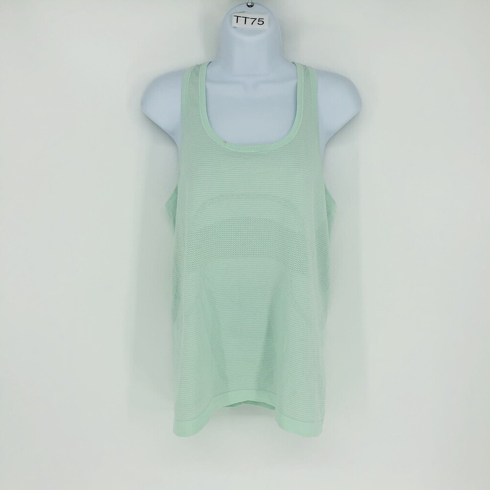 Lululemon Women's Swiftly Tech Mint Sleeveless Scoop Neck Running Tank Top 10
